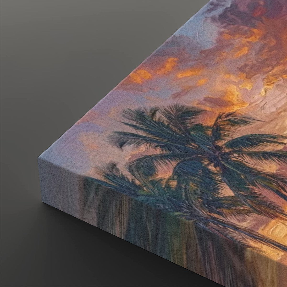 Dock at Sunset Canvas Wall Art – 5-Panel Level