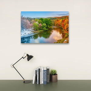 Four Seasons — Winter, Spring, Summer & Fall Canvas Wall Art