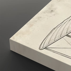 First Flight — Wright Brothers Sketch 5-Panel Canvas Wall Art