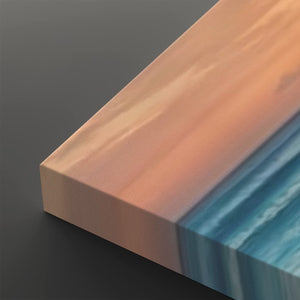 Golden Tide – Sunset Beach Surf Canvas Wall Art