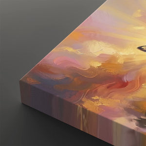 Golden Hour Butterflies – Warm & Ethereal Canvas Wall Art
