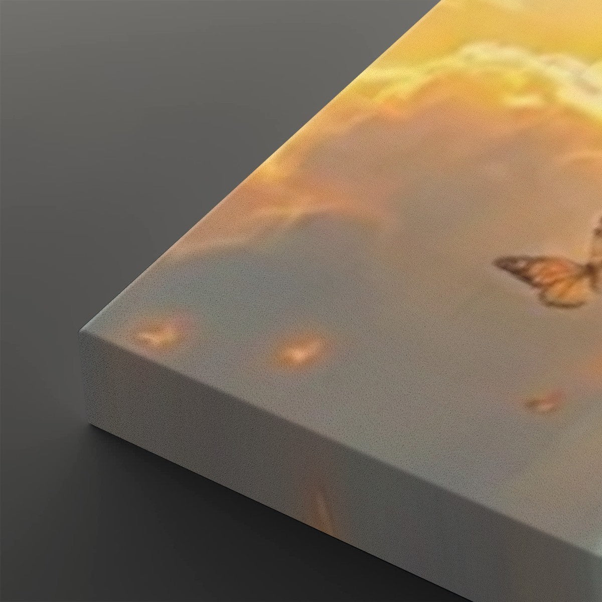 God Releasing Butterflies Canvas Wall Art – Divine Grace at Sunrise | 1, 3 & 5 Panel Faith Print