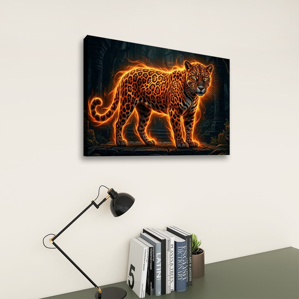 Multi-Panel Split Canvas Abstract Tiger Wall Art Print