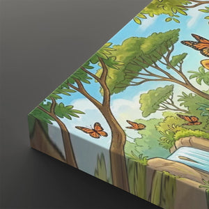 Kids Lion Wall Art – 1 & 3 Panel Canvas Print for Children's Rooms