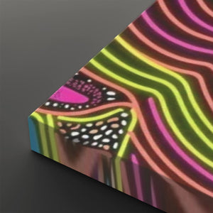 Neon Wings – Psychedelic Butterfly Multi-Panel 3 and 5 Panel Canvas Wall Art
