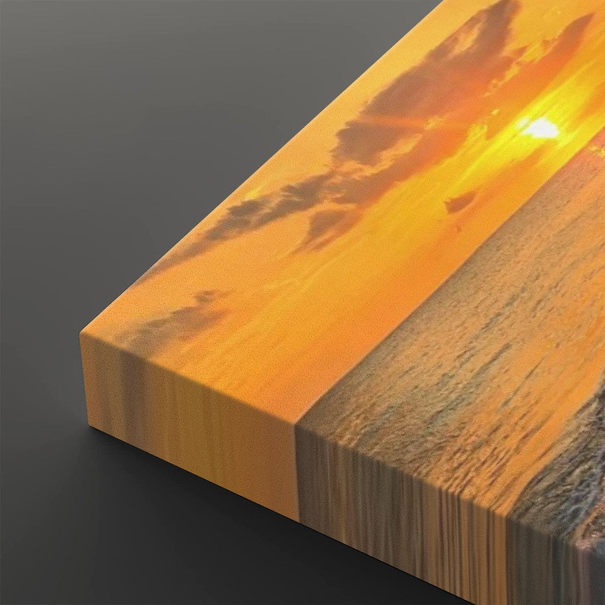 Madeira Beach Florida Sunset Rolling Waves Gulf of America Split Canvas Panel Wall Art