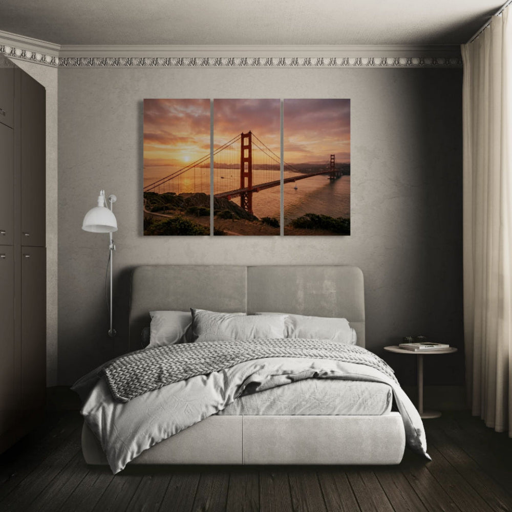 Golden Gate Bridge at Sunset - Golden Hour