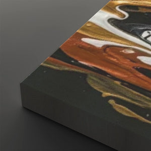 Unleashed – Tiger Bursting Through Dripping Paint 5-Panel Canvas Wall Art