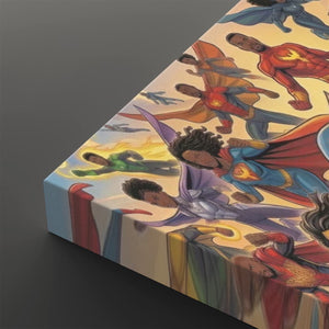 Kids Superhero Wall Art – 3 & 5 Panel Canvas Print for Boys & Girls
