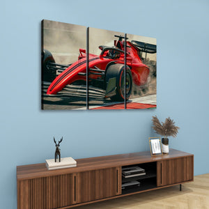 Full Throttle — Formula 1 Racing Canvas Wall Art