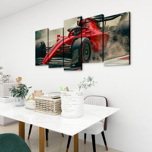 Full Throttle — Formula 1 Racing Canvas Wall Art