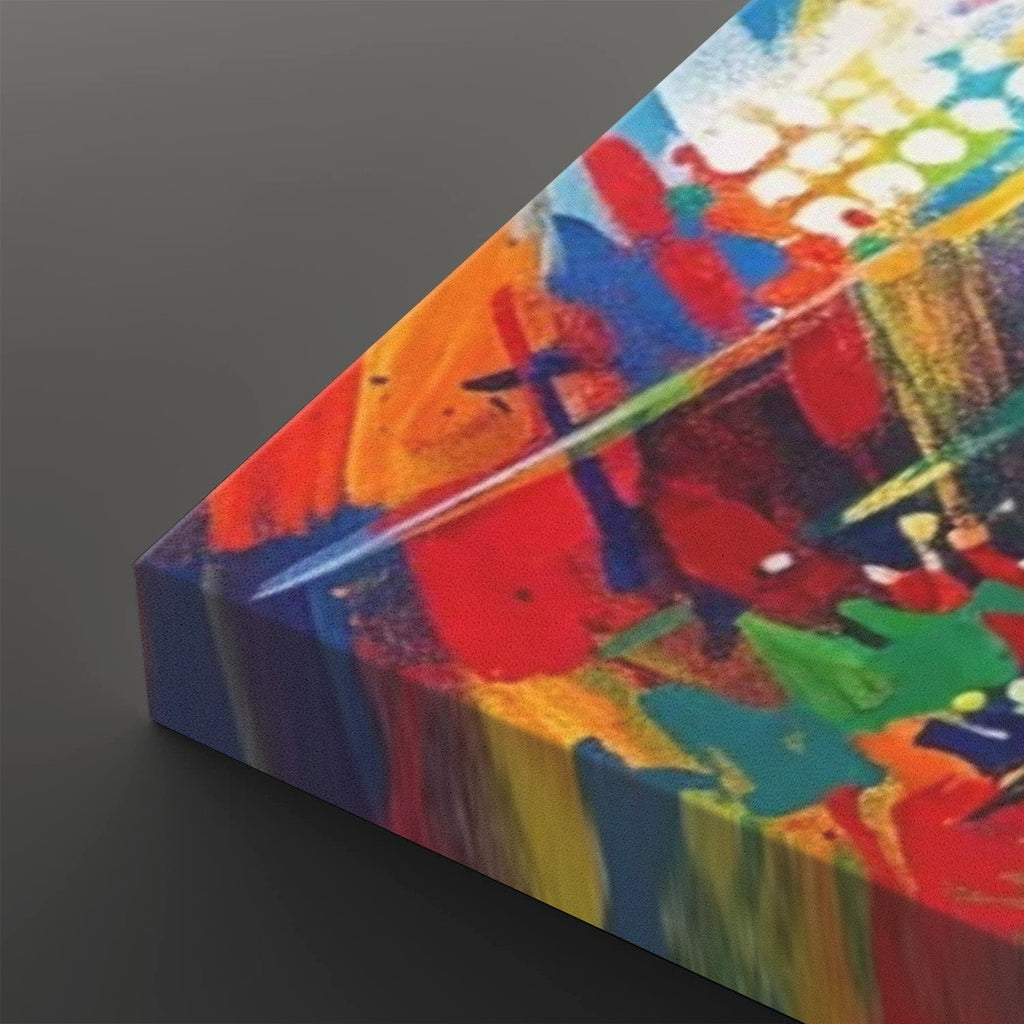 Abstract Baseball Hitter at Bat Split Canvas Panel Wall Art 1, 3, 5