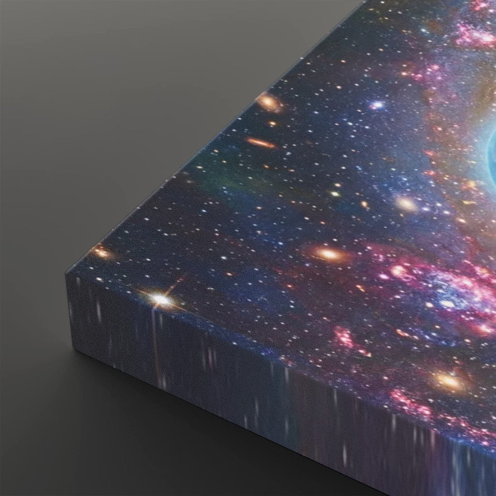 Cosmic Sovereignty Canvas Wall Art – Earth & USA Universe Patriotic Space Print | 5-Panel Level