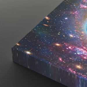 Cosmic Sovereignty – Earth & USA Universe 5-Panel Canvas Wall Art