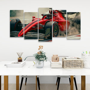 Full Throttle — Formula 1 Racing Canvas Wall Art