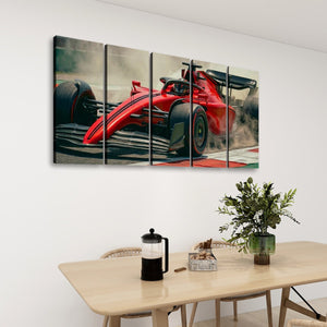 Full Throttle — Formula 1 Racing Canvas Wall Art