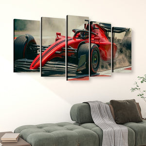 Full Throttle — Formula 1 Racing Canvas Wall Art