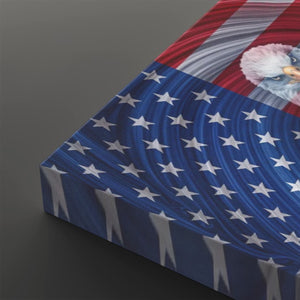 Spirit of America – Ghost Eagle US Flag Swirl 5-Panel Canvas Wall Art