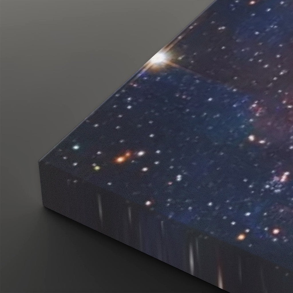Cosmic Sovereignty Canvas Wall Art – Earth & USA Universe Patriotic Space Print | 5-Panel Level