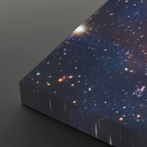 Cosmic Sovereignty – Earth & USA Universe 5-Panel Canvas Wall Art