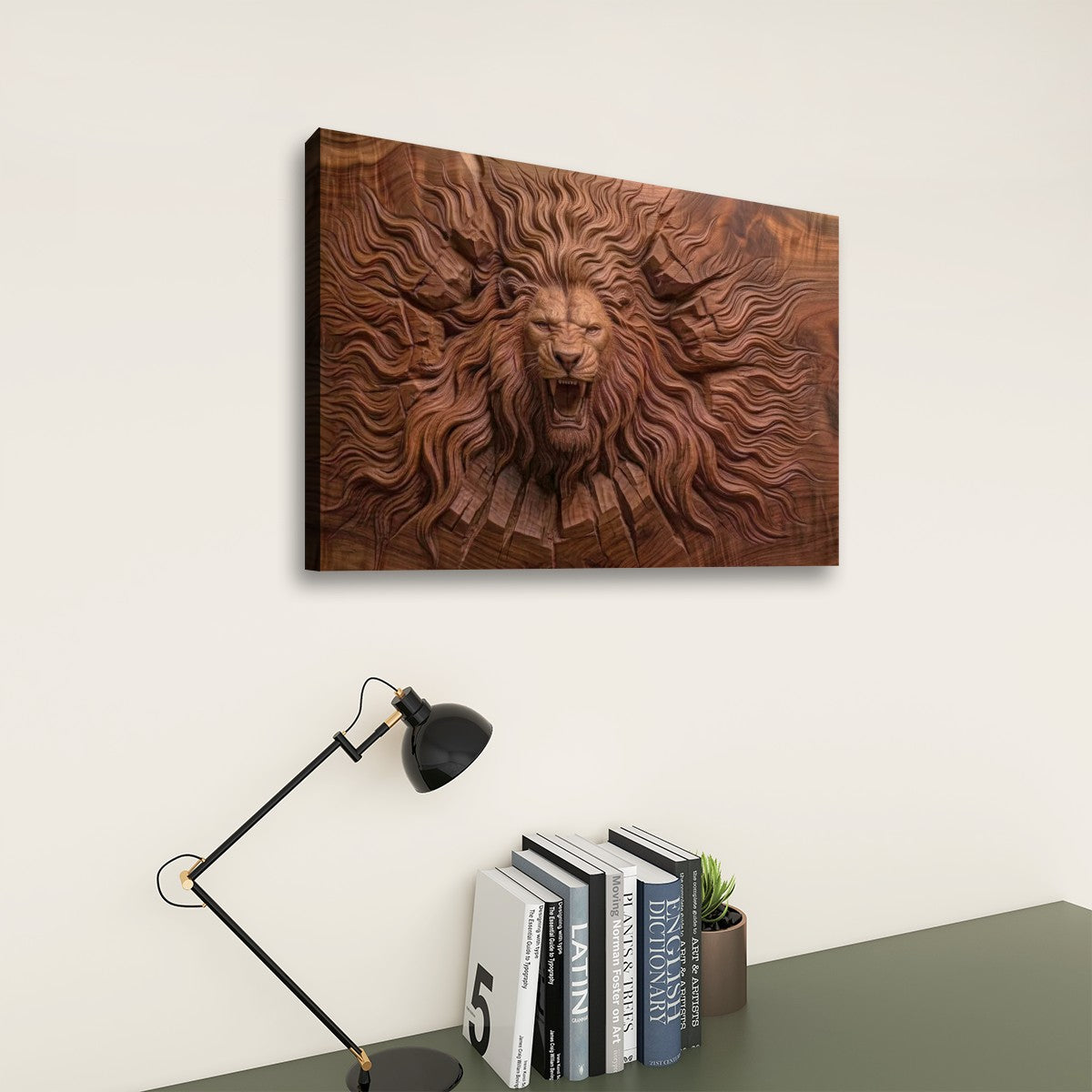 Multi-Panel Lion Canvas Wall Art | Wildlife Multi-Panel Print