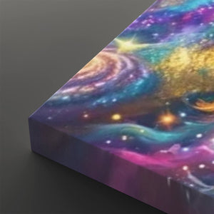 Celestial Fracture – Psychedelic Angel Canvas Wall Art