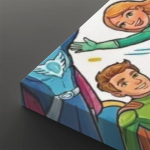 Kids Superhero Wall Art – 1, 3 & 5 Panel Canvas Print for Boys & Girls