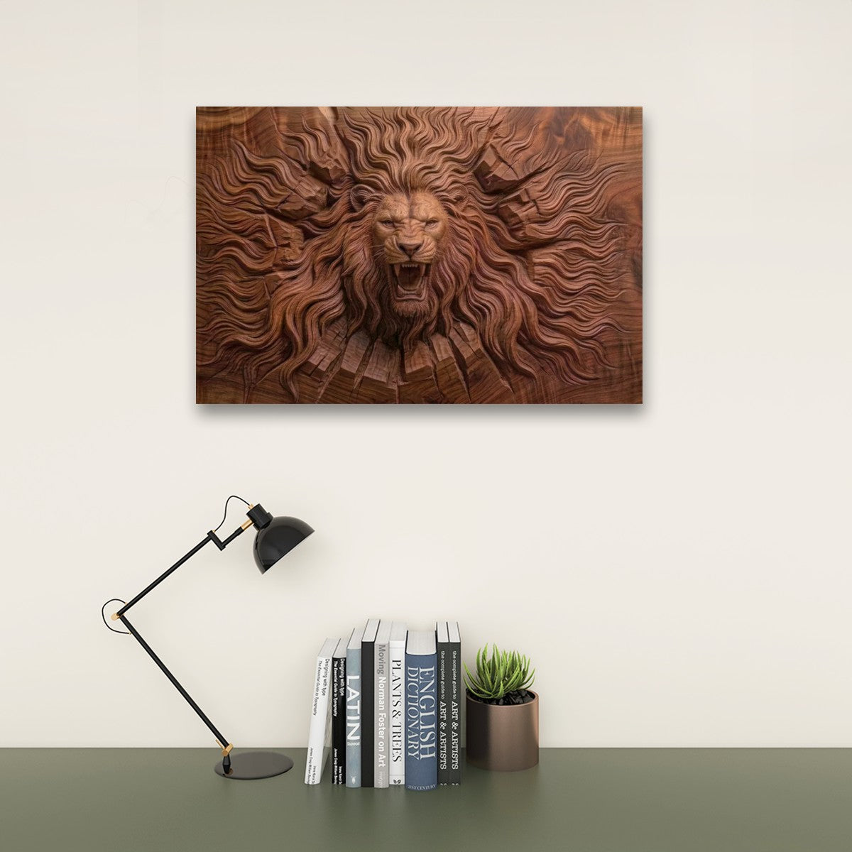Multi-Panel Lion Canvas Wall Art | Wildlife Multi-Panel Print
