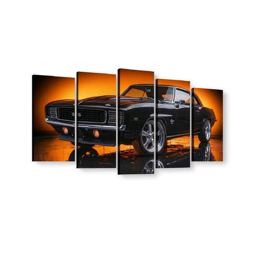 1969 Camaro RS SS Canvas Panel Wall Art