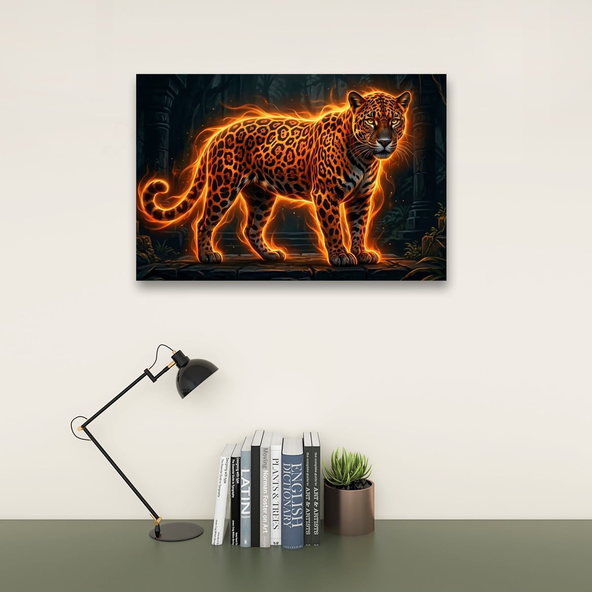 Multi-Panel Split Canvas Abstract Tiger Wall Art Print