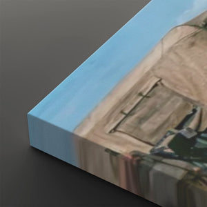 Chaos on the Road to Ben Hue – Vietnam War 5-Panel Canvas Wall Art
