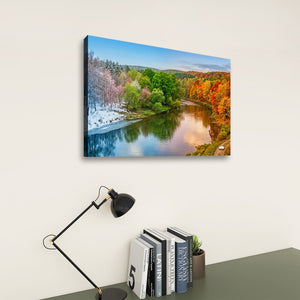 Four Seasons — Winter, Spring, Summer & Fall Canvas Wall Art