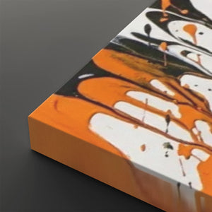 Reign of Color – Monarch Butterfly Dripping Paint 5-Panel Canvas Wall Art