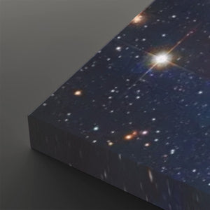 Cosmic Sovereignty – Earth & USA Universe 5-Panel Canvas Wall Art