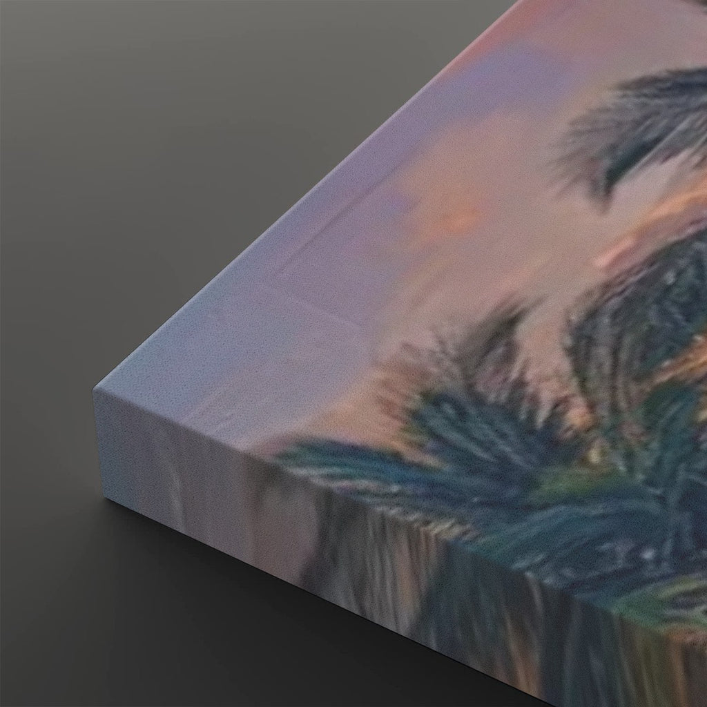 Dock at Sunset Canvas Wall Art – 5-Panel Level