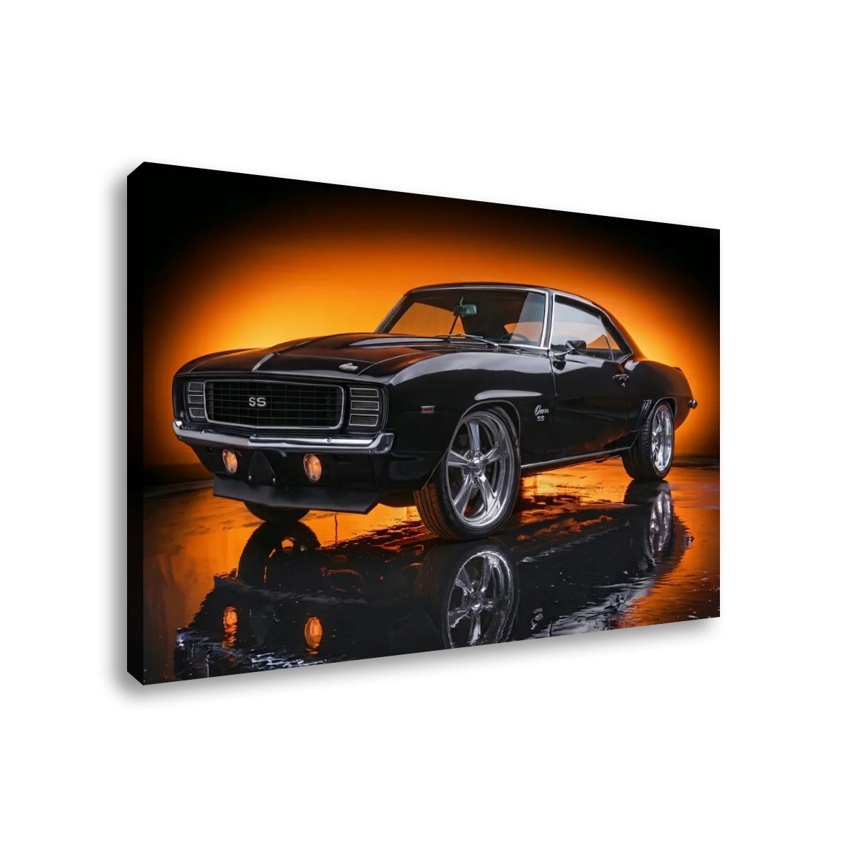 1969 Camaro RS SS Canvas Panel Wall Art