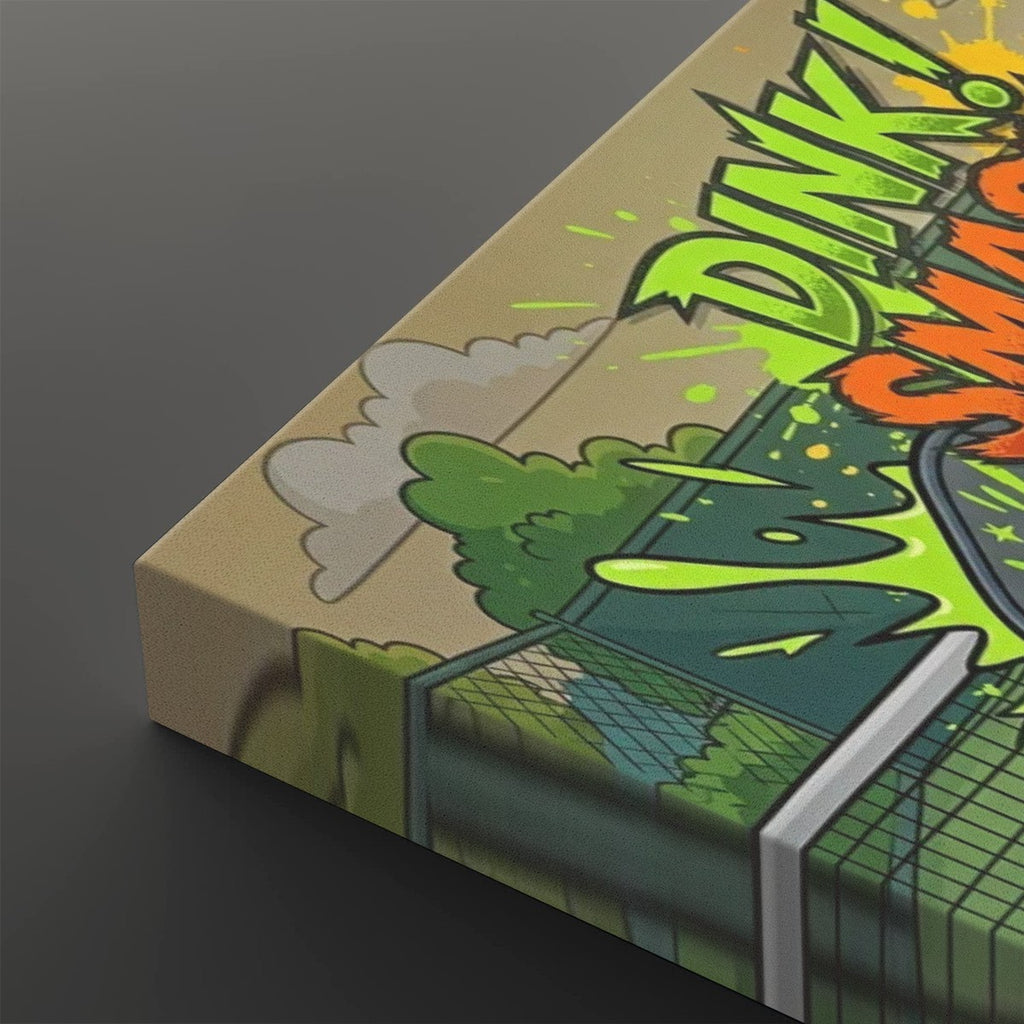 Pickleball 5-Panel Level Canvas Wall Art | Dink! Smash! Repeat!