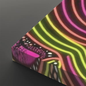 Neon Wings – Psychedelic Butterfly Multi-Panel 3 and 5 Panel Canvas Wall Art