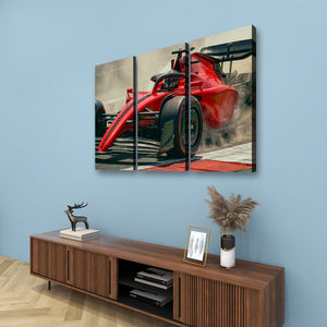 Full Throttle — Formula 1 Racing Canvas Wall Art