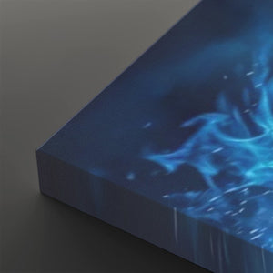 Blue Fire Horse — Abstract Original Canvas Wall Art