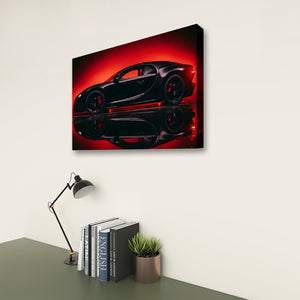 Dark Reflection – Bugatti Chiron 5-Panel Canvas Wall Art