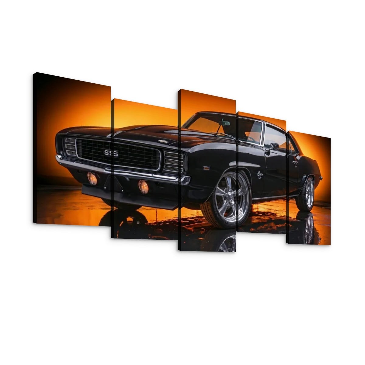 1969 Camaro RS SS Canvas Panel Wall Art