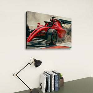 Full Throttle — Formula 1 Racing Canvas Wall Art