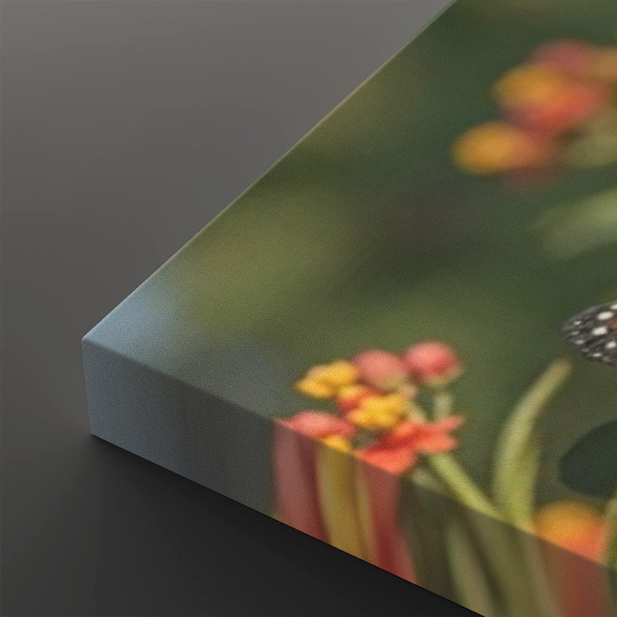 Monarch Butterfly Garden — 3D Milkweed Canvas Wall Art