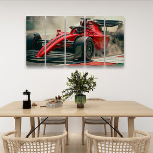 Full Throttle — Formula 1 Racing Canvas Wall Art