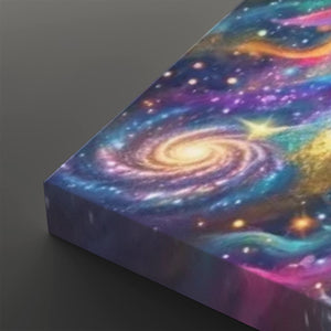 Celestial Fracture – Psychedelic Angel Canvas Wall Art