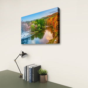 Four Seasons — Winter, Spring, Summer & Fall Canvas Wall Art