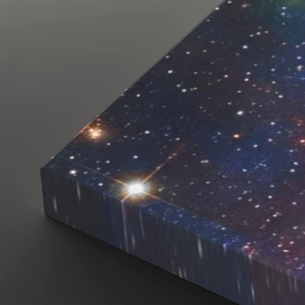 Cosmic Sovereignty Canvas Wall Art – Earth & USA Universe Patriotic Space Print | 5-Panel Level