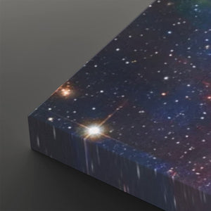 Cosmic Sovereignty – Earth & USA Universe 5-Panel Canvas Wall Art