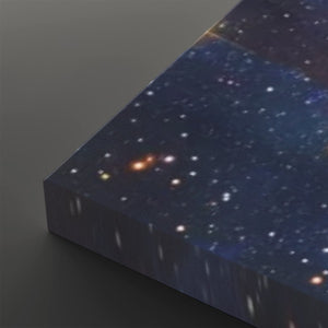 Cosmic Sovereignty – Earth & USA Universe 5-Panel Canvas Wall Art